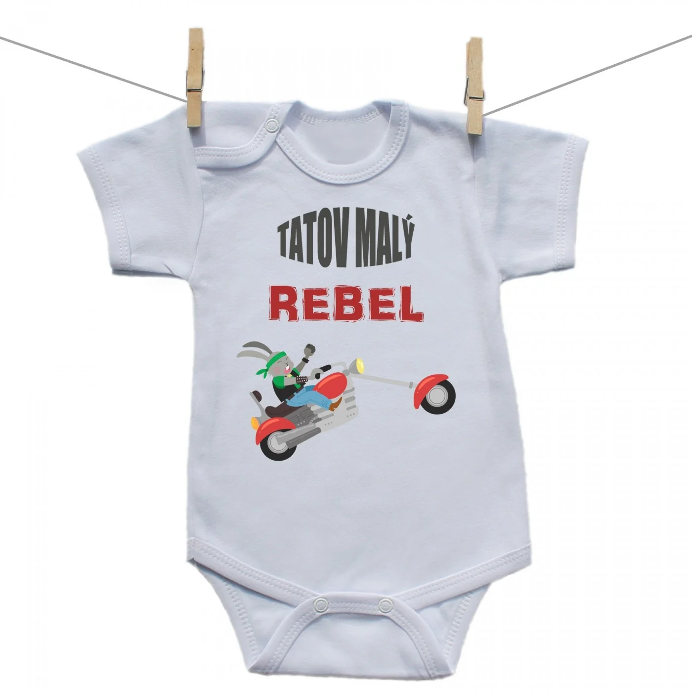 Boodyy Body s krátkym rukávom Tatov malý rebel Veľkosť: 98