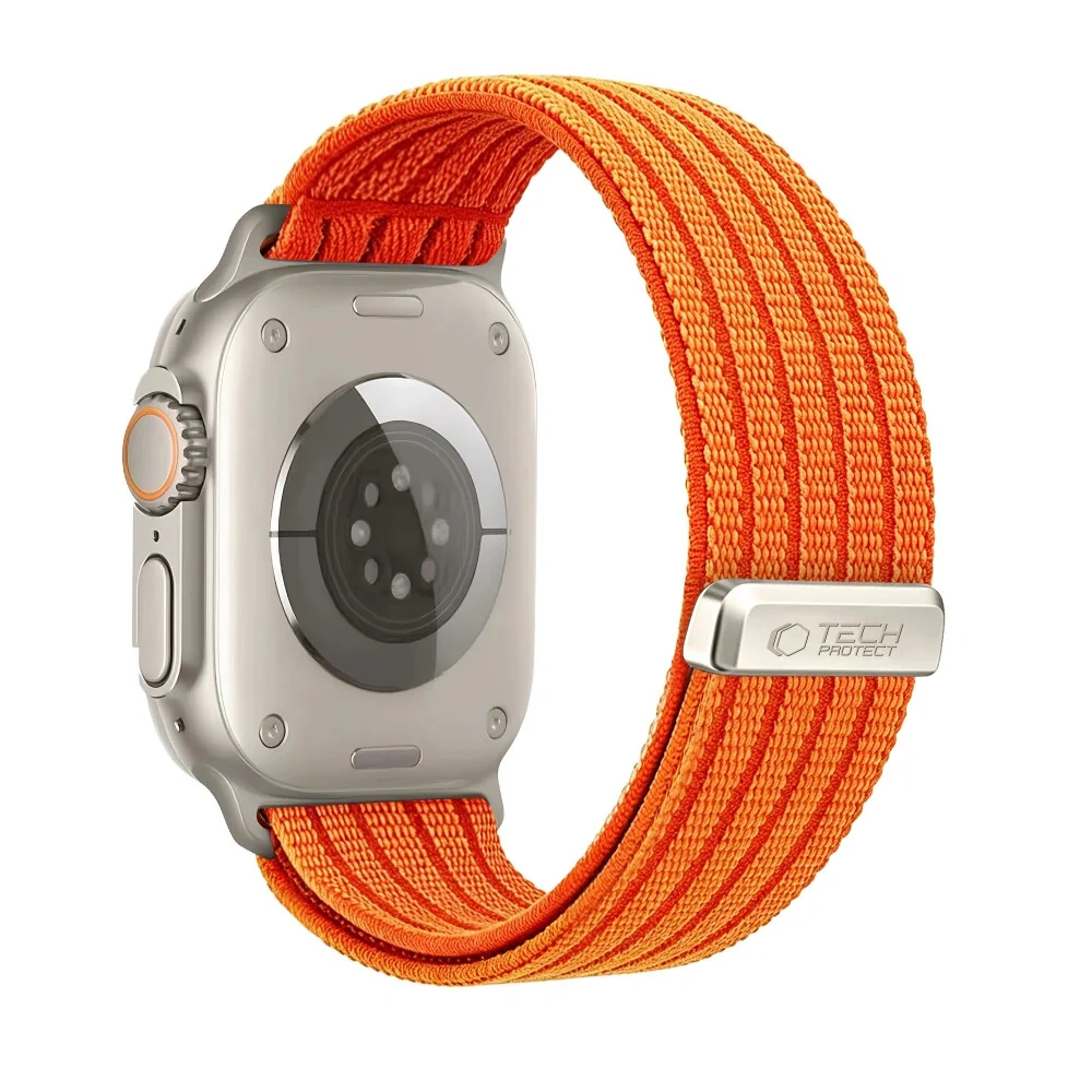 Tech-Protect Nylon Sport remienok na Apple Watch (44 / 45 / 46 / 49mm), orange