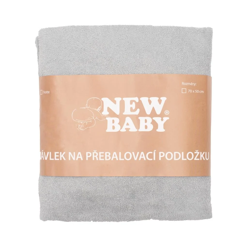 Návlek na prebaľovaciu podložku New Baby 50x70 sivý , 20C43924