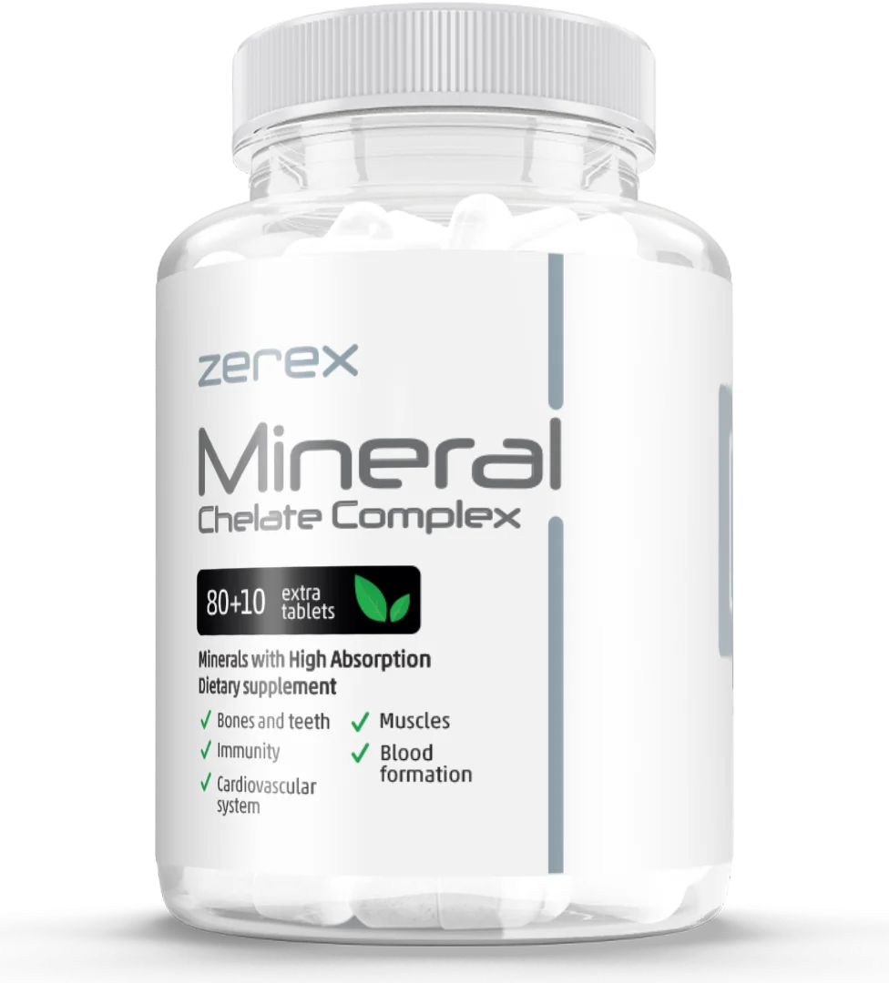 ZEREX Minerál Chelát Komplex 1×90 tbl , výživový doplnok