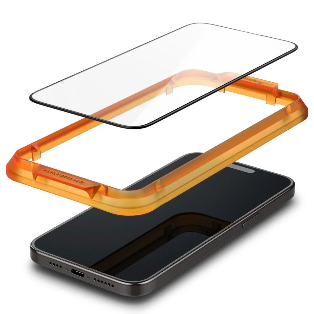 Spigen Glas.Tr Full Cover 2x ochranné sklo na iPhone 15 Pro Max, čierne e