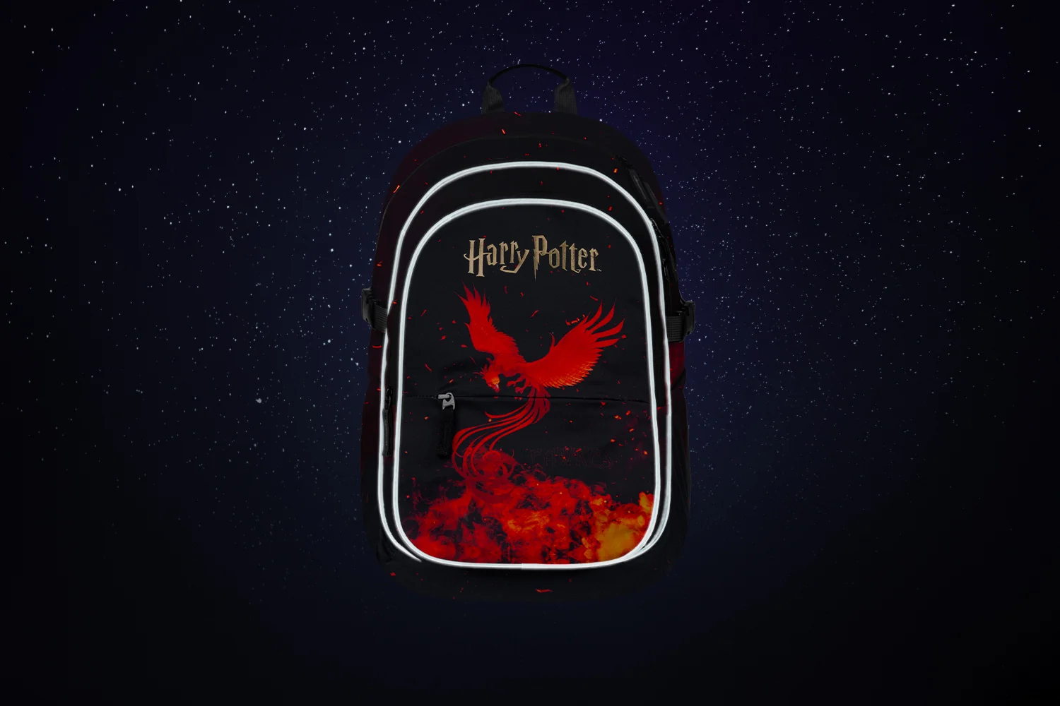 Baagl Školský batoh Core Harry Potter Fénix čierny recyklovaný materiál