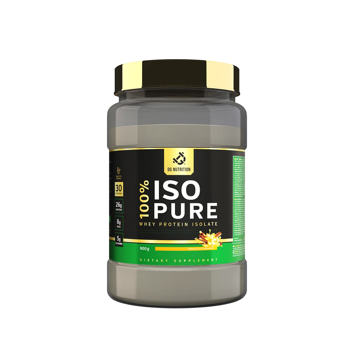 100% ISOPURE Premium Vanilka & Škorica 900 g