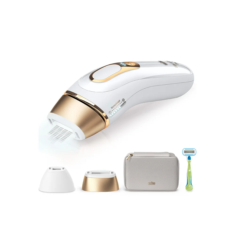 Braun IPL Silk·expert Pro 5, Odstraňovanie Chĺpkov v Pohodlí Domova, S Puzdro, 2 Hlavice, PL5152 1×1 ks, epilátor