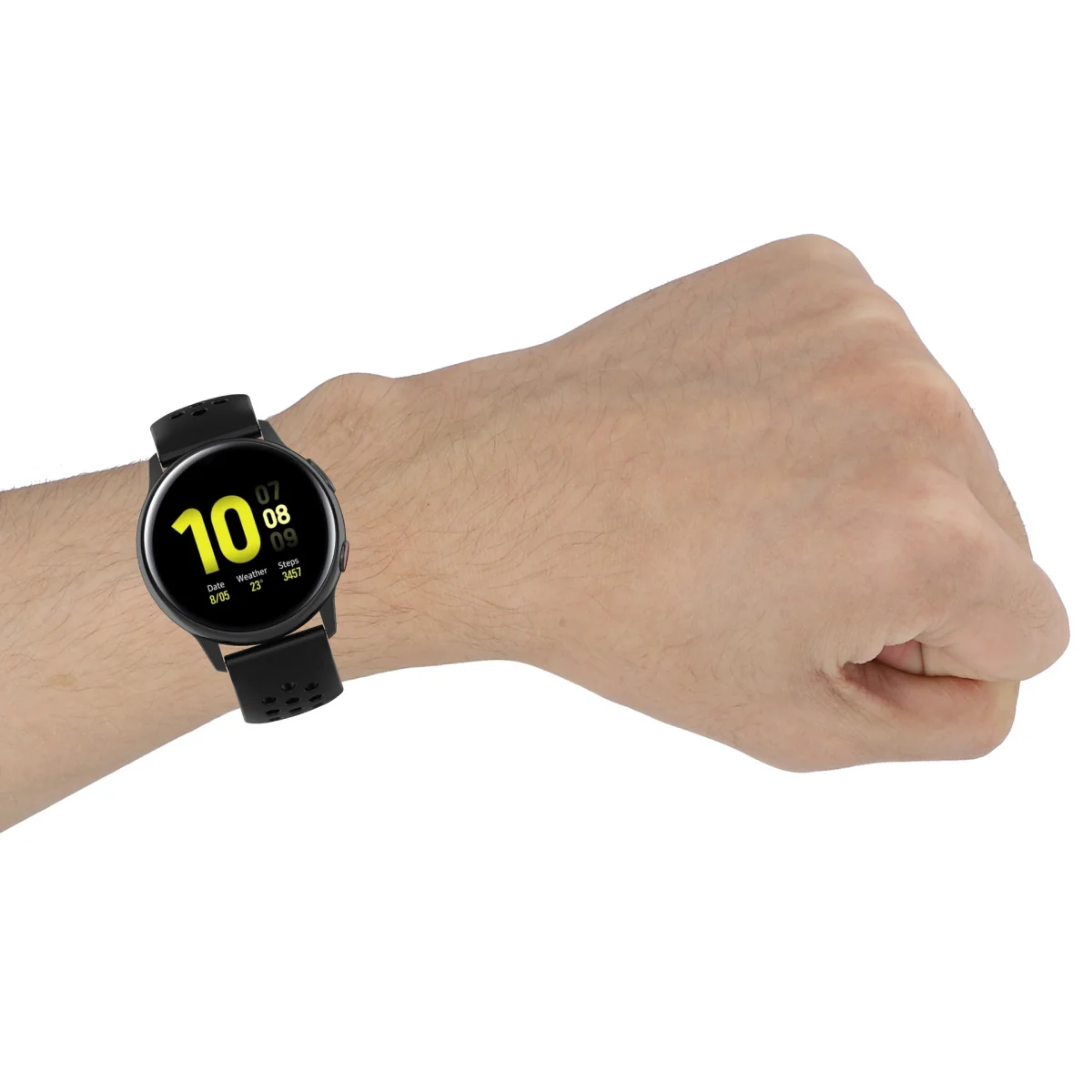 BStrap Silicone Dots remienok na Garmin Vivoactive 4s dark gray