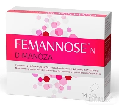 FEMANNOSE N D-manóza 1×14 ks, granulát vo vrecúškach