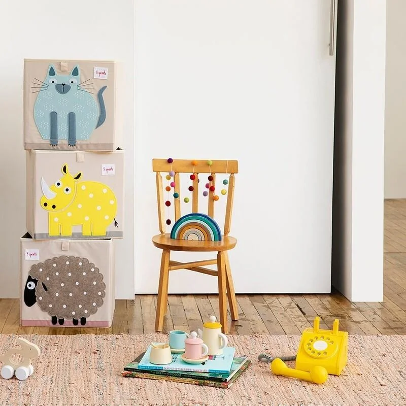 3 SPROUTS - Úložný box Cat Blue