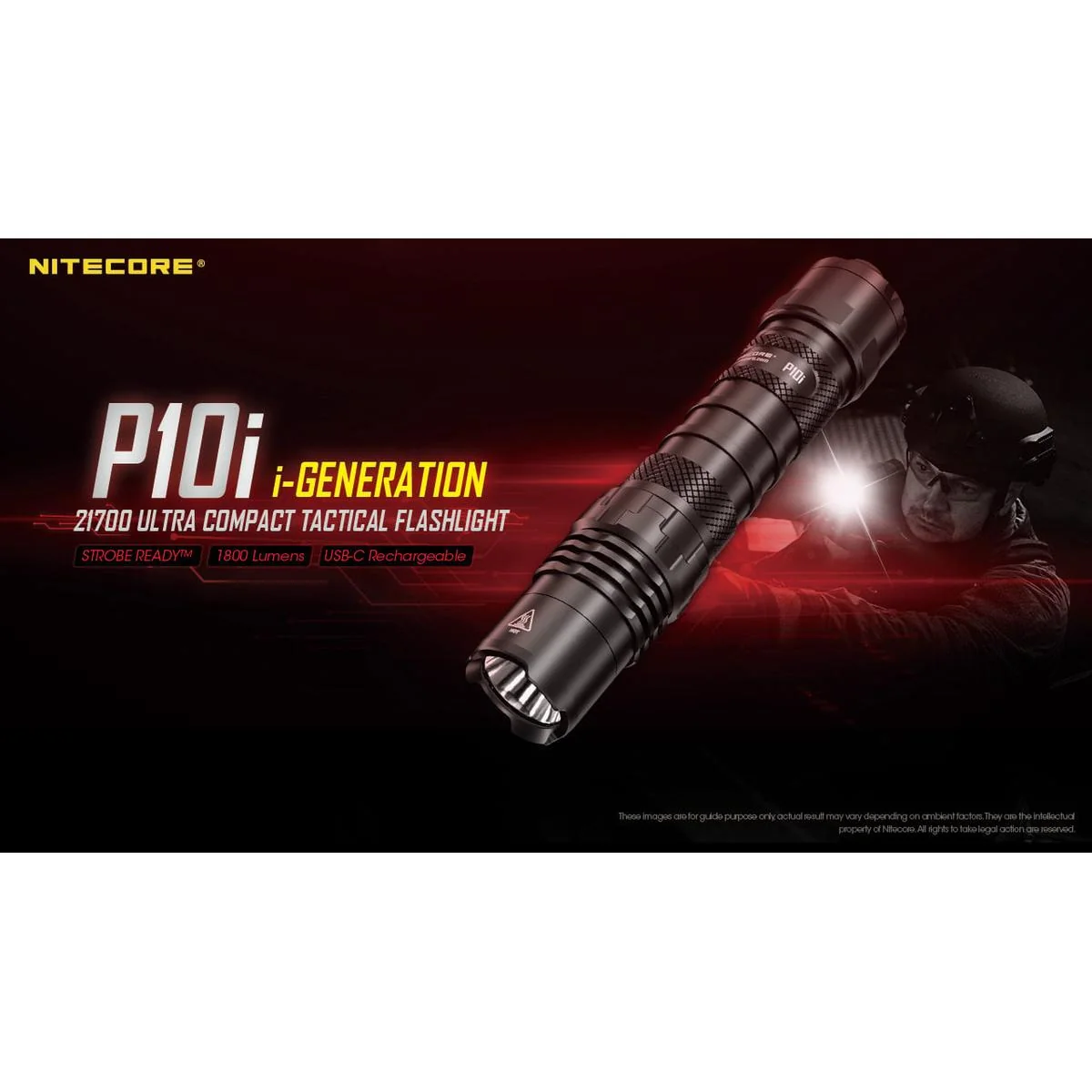 P10I Nitecore Nitecore Baterka P10i (+1x21700) Luminus SST-40-W LED (1800 lumen)