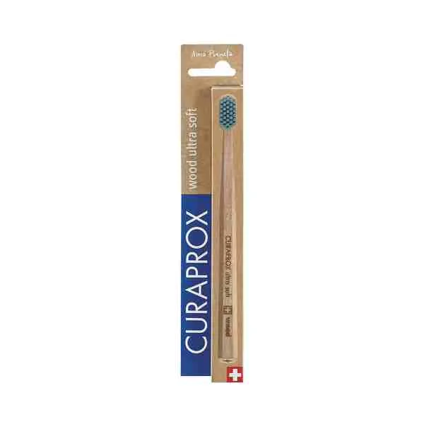 Curaprox CS wood - drevená kefka 1×1 ks, drevená zubná kefka