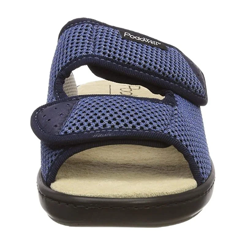 ADDAX zdravotné šľapky pre opuchnuté nohy, unisex, modrá, veľkosť: 39
