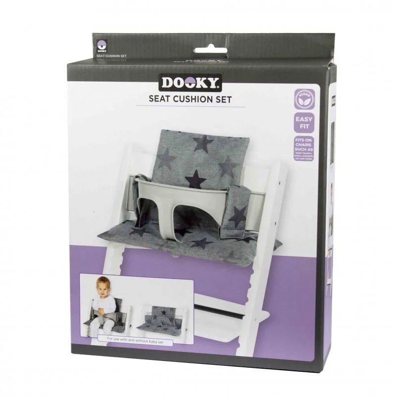 Dooky výplň do stoličky Seat Cushion Set Grey Stars