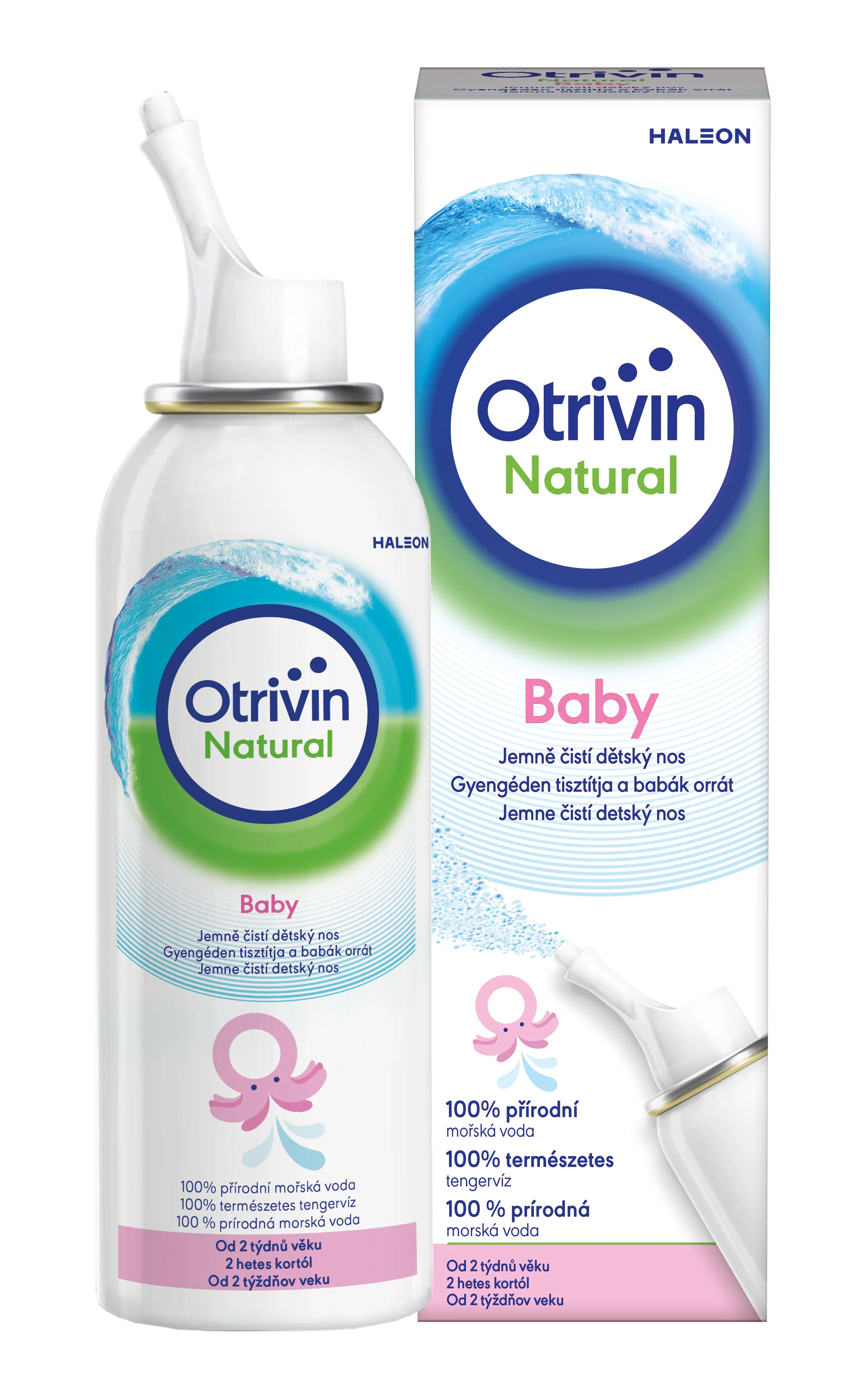 Otrivin natural Baby morská voda sprej 1×100 ml, morská voda