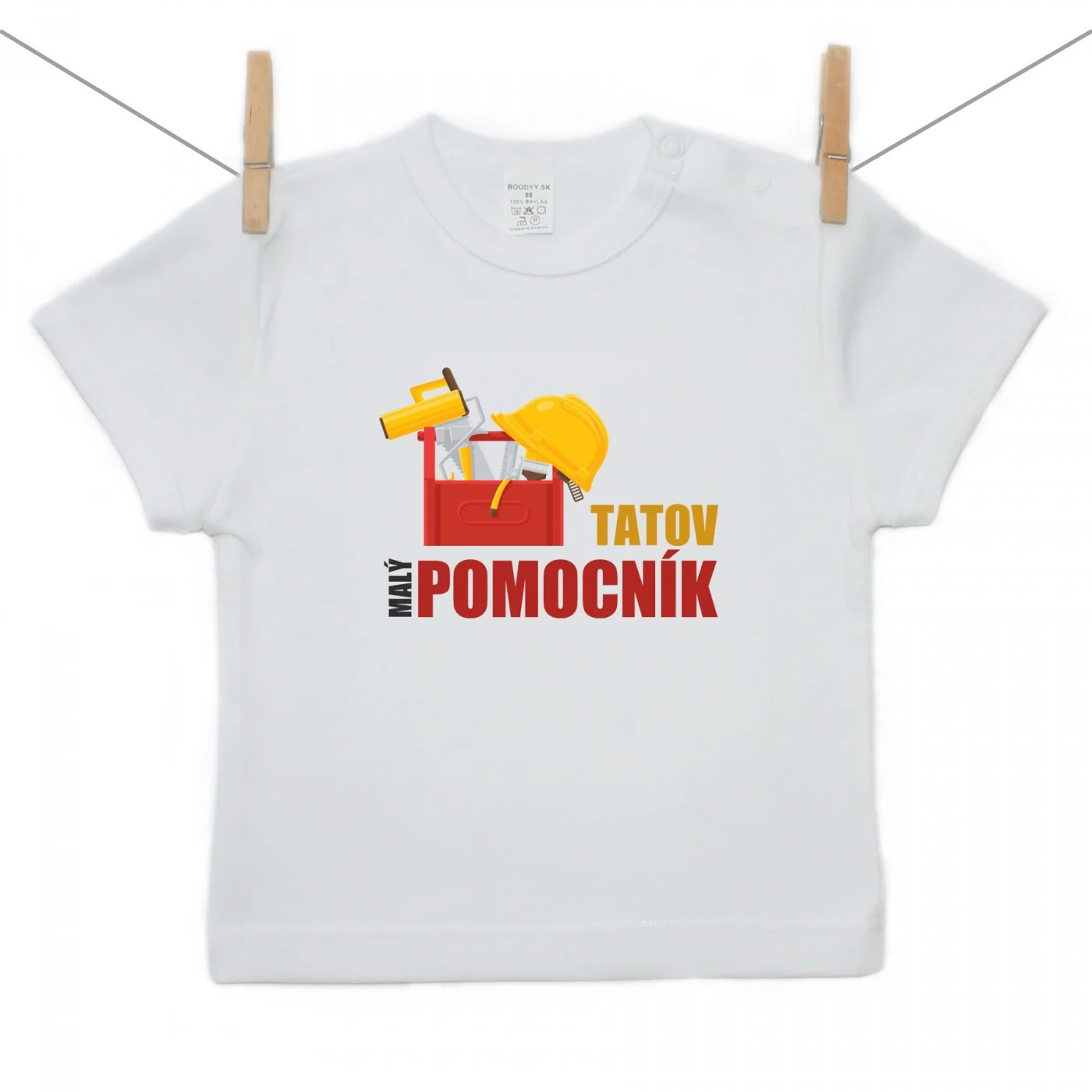 Boodyy Tričko s krátkym rukávom Tatkov malý pomocník Veľkosť: 86