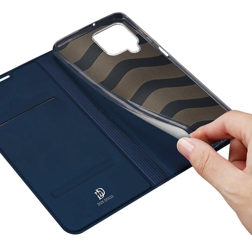 Dux Ducis Skin Pro knižkové kožené puzdro na Samsung Galaxy A22 4G, čierne Elegantná ochrana