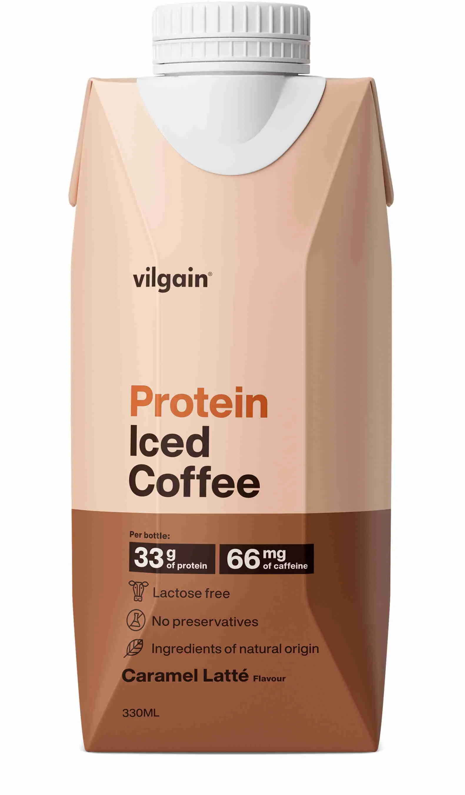 Vilgain Protein Iced Coffee karamelové latté 330 ml