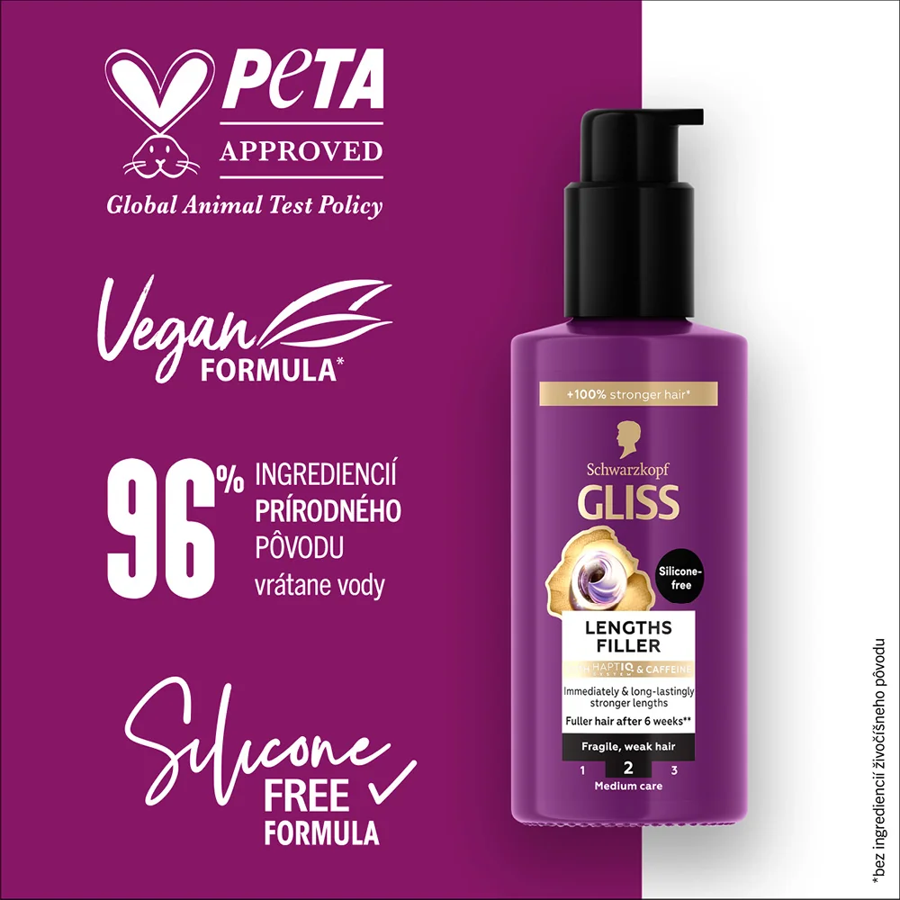 Schwarzkopf Gliss starostlivosť Full Hair Wonder 1×100 ml, kúra na vlasy
