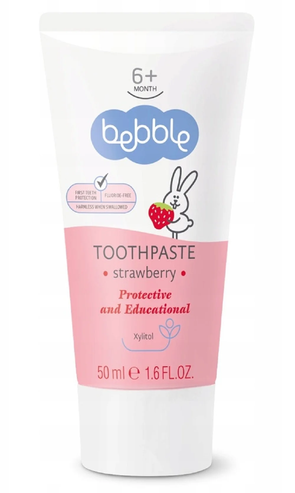 Detská zubná pasta jahoda Bebble 50 ml