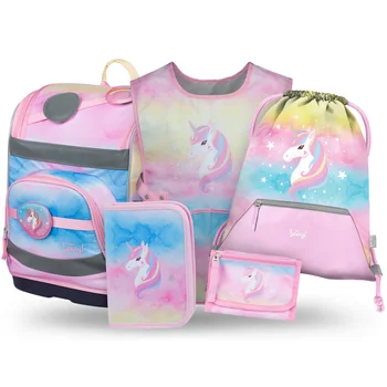 Baagl Zippy Plus Rainbow Unicorn školský set 5v1