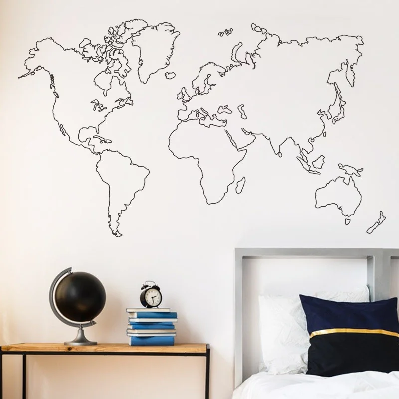 Samolepka na stenu/Tapeta World Map