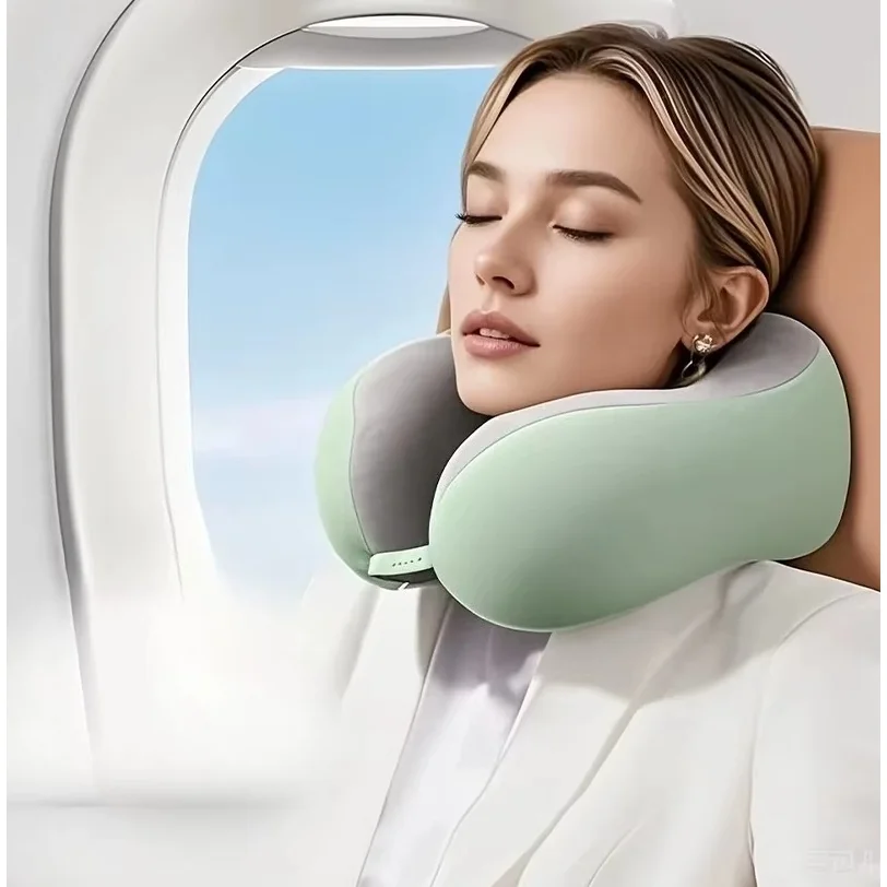 MG Neck Pillow cestovný vankúš, zelený / sivý