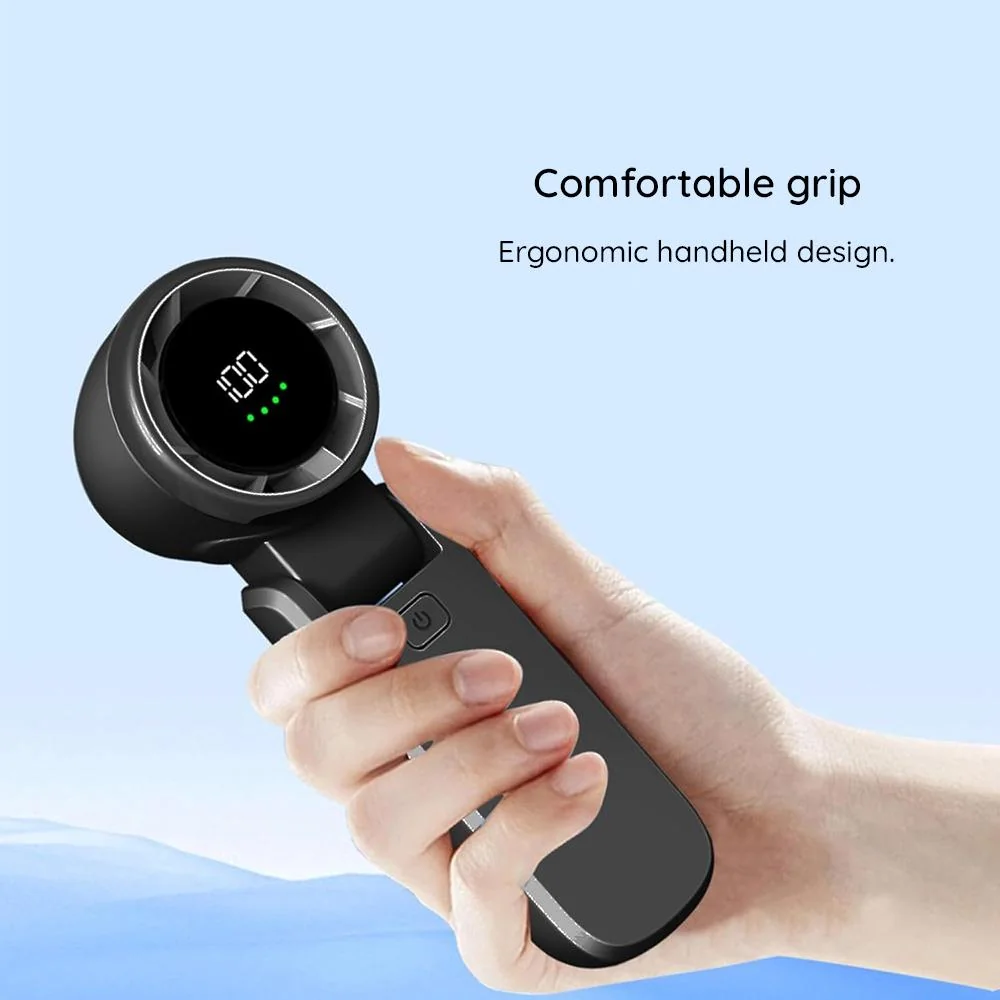 Mini ventilátor s LED displejom Výkonný mini ventilátor