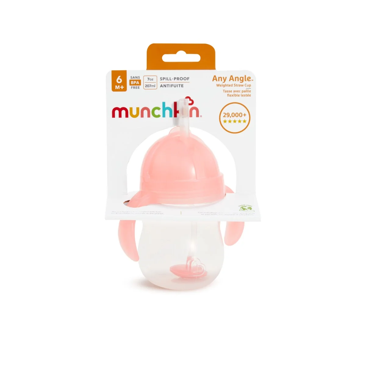 Munchkin Click Lock™ Tip & Sip hrnček 207ml, 6m+, ružový 1×1 ks, hrnček