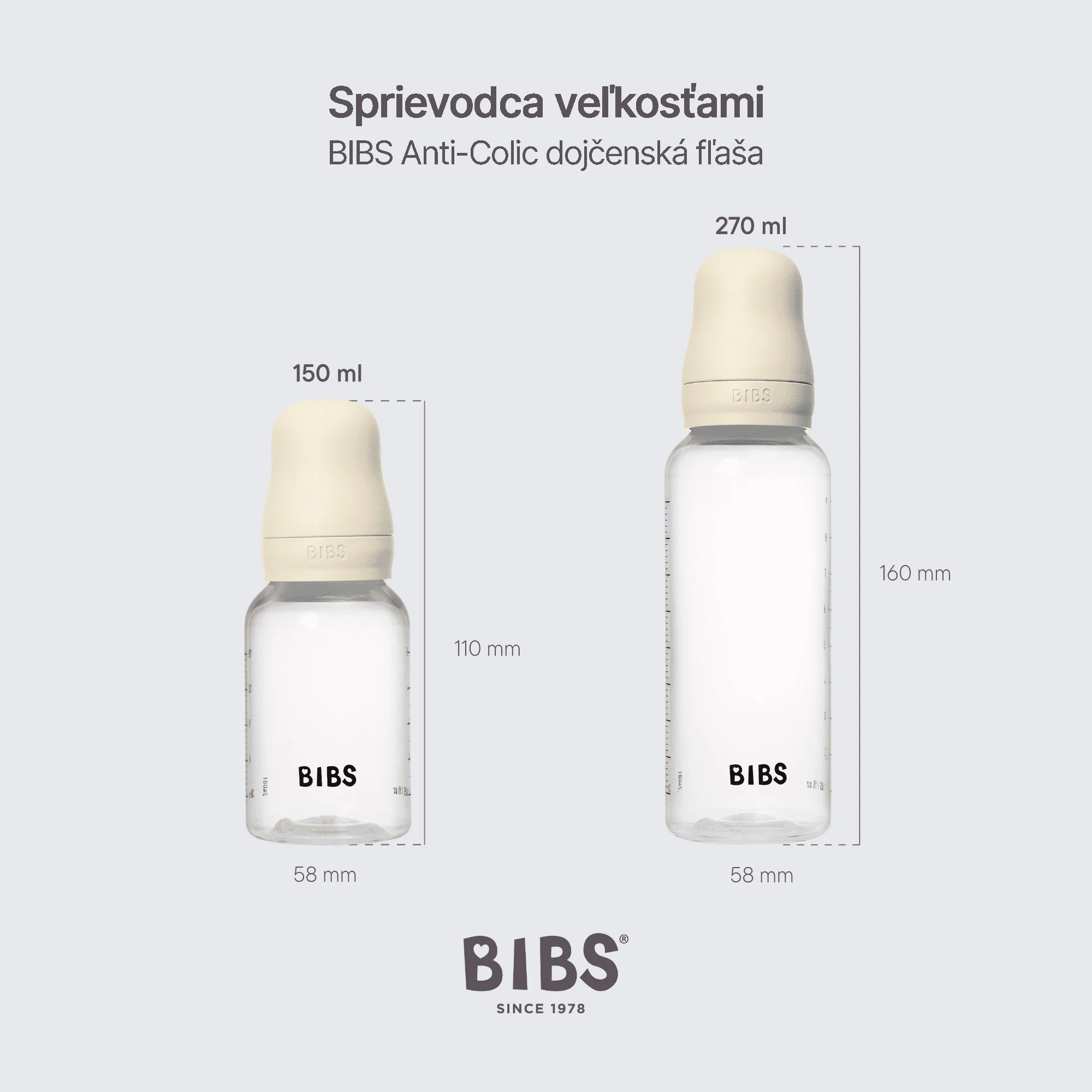 BIBS antikoliková fľaša so silikónovým cumlíkom 270ml - Blush