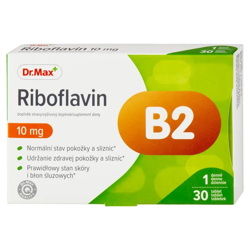 Dr. Max Riboflavín 10 mg 1×30 tabliet