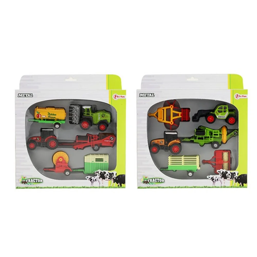 Traktorová sada- kovová-Toi Toys