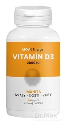 MOVit Vitamín D3 2000 I.U., 50 mcg