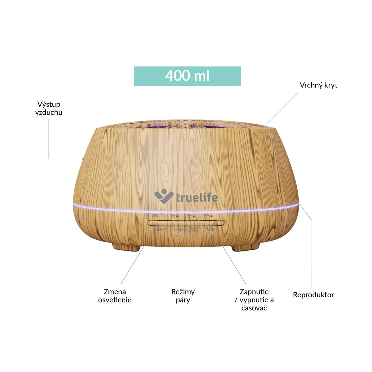 TrueLife AIR Diffuser D9 Smart 1×1 ks, aróma difúzor