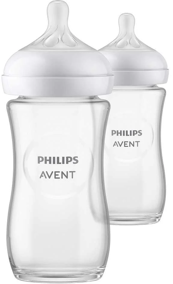 Philips AVENT Fľaša Natural Response sklenená 240 ml, 1m+ 2 ks 1×2 ks, fľaška