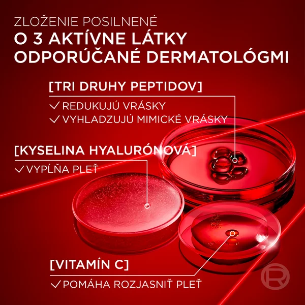 L'Oréal Paris Revitalift Laserové sérum proti vráskam s tromi typmi peptidov 50 ml