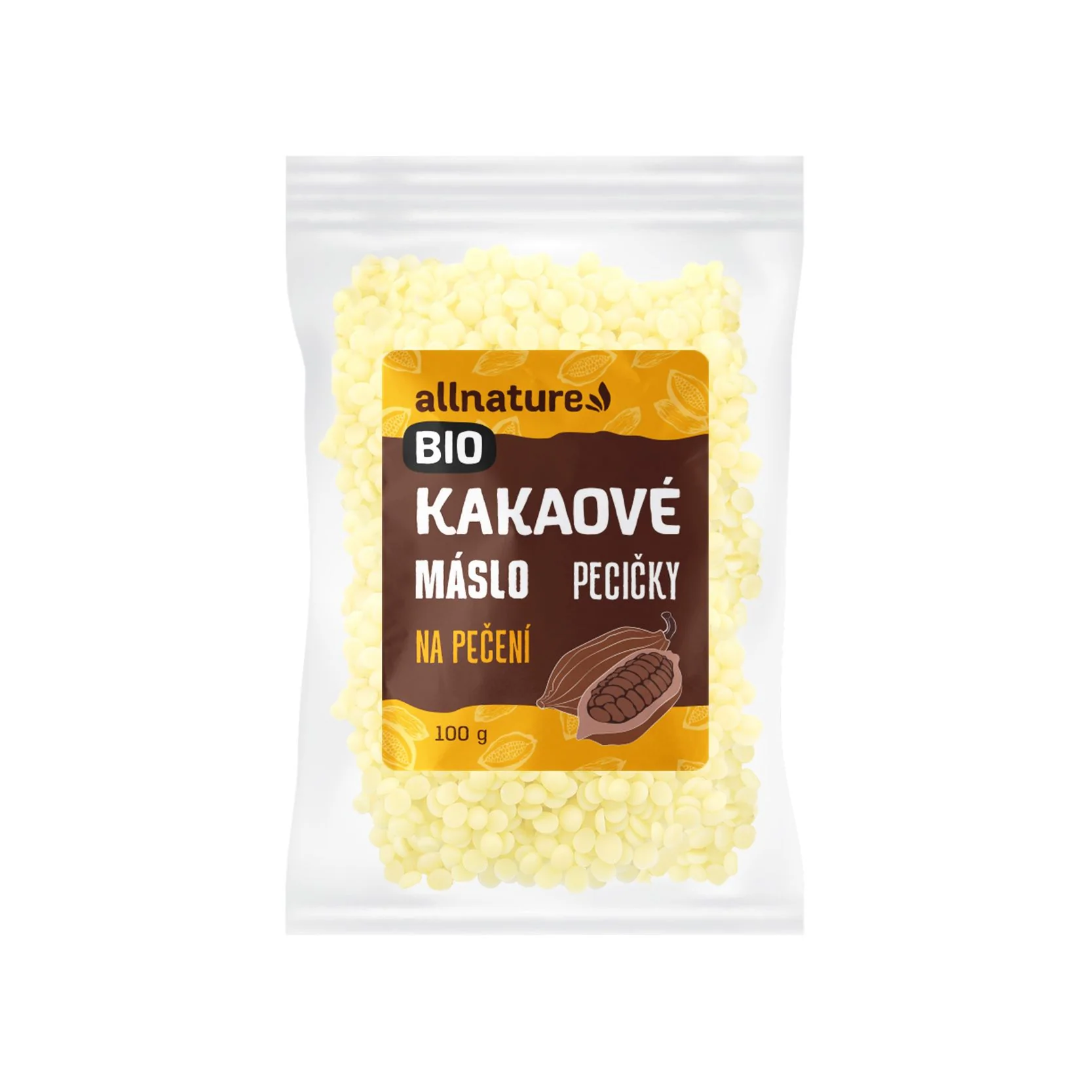 Allnature Kakaové Maslo Bio 100g 1×100g