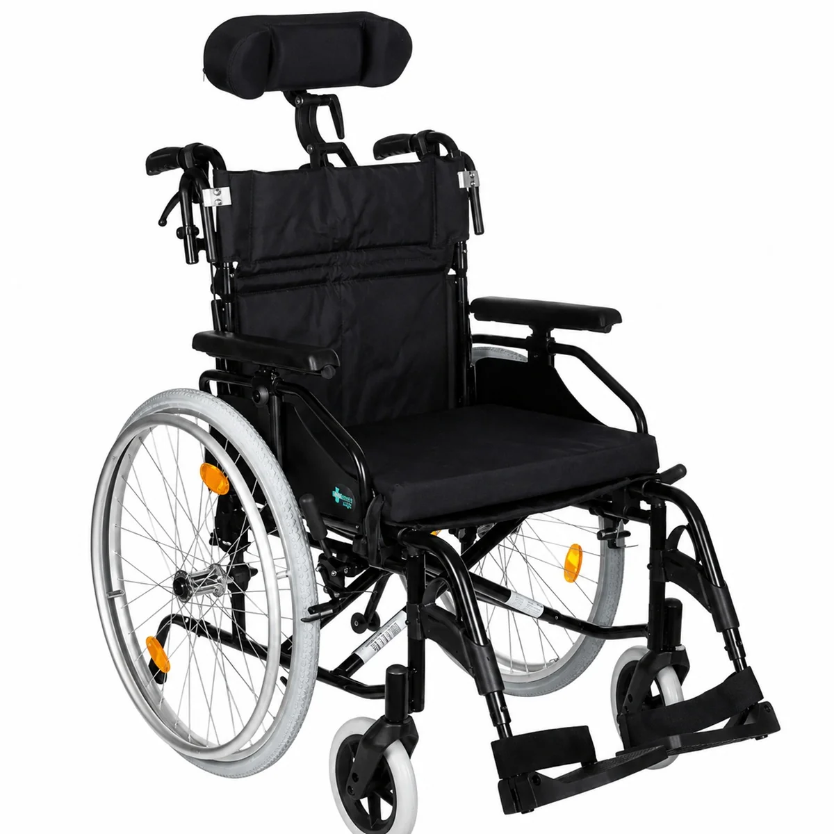 Invalidný vozík s opierkou hlavy RF-3 Cruiser Active Z, 51cm čierny Farba: čierna