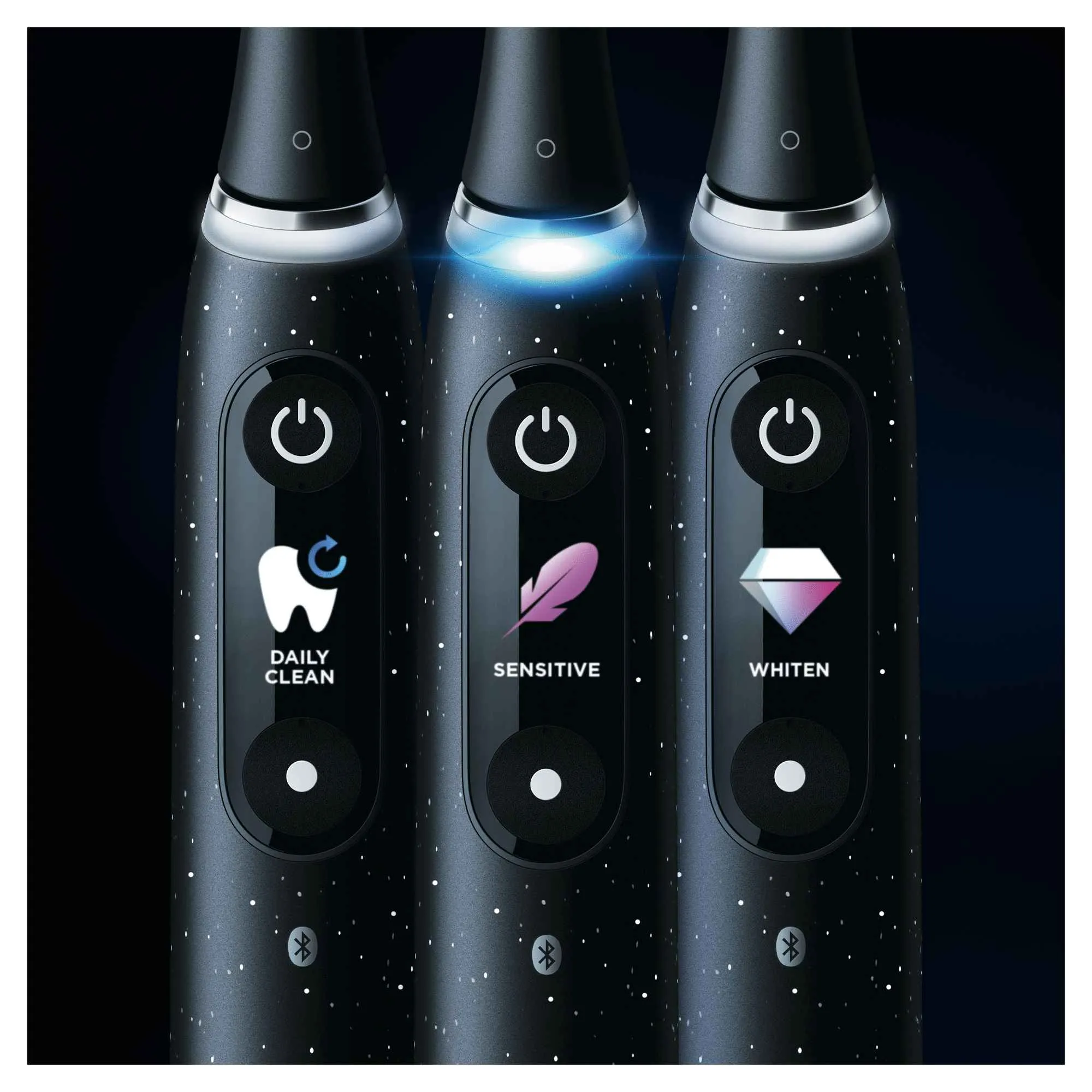 Oral B iO Series 10 Black + držiak zubnej kefky + cestovné púzdro 1×1 set, elektrická zubná kefka