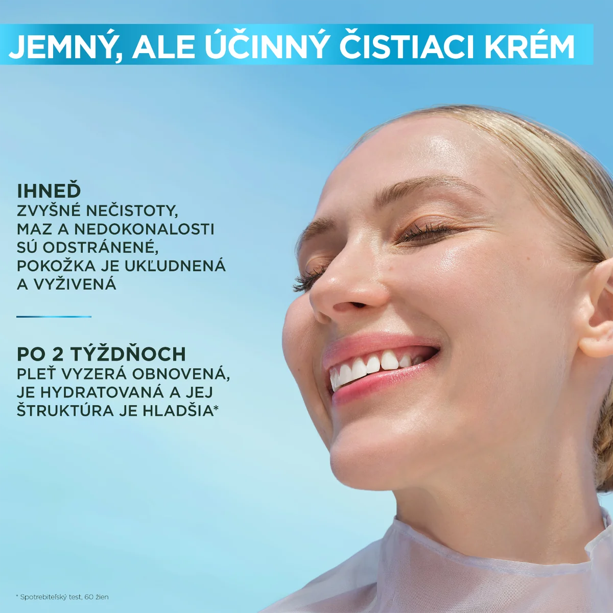 Garnier Skin Naturals upokojujúci čistiaci krém s kyselinou hyalurónovou a aloe vera 1×250 ml, čistiaci krém
