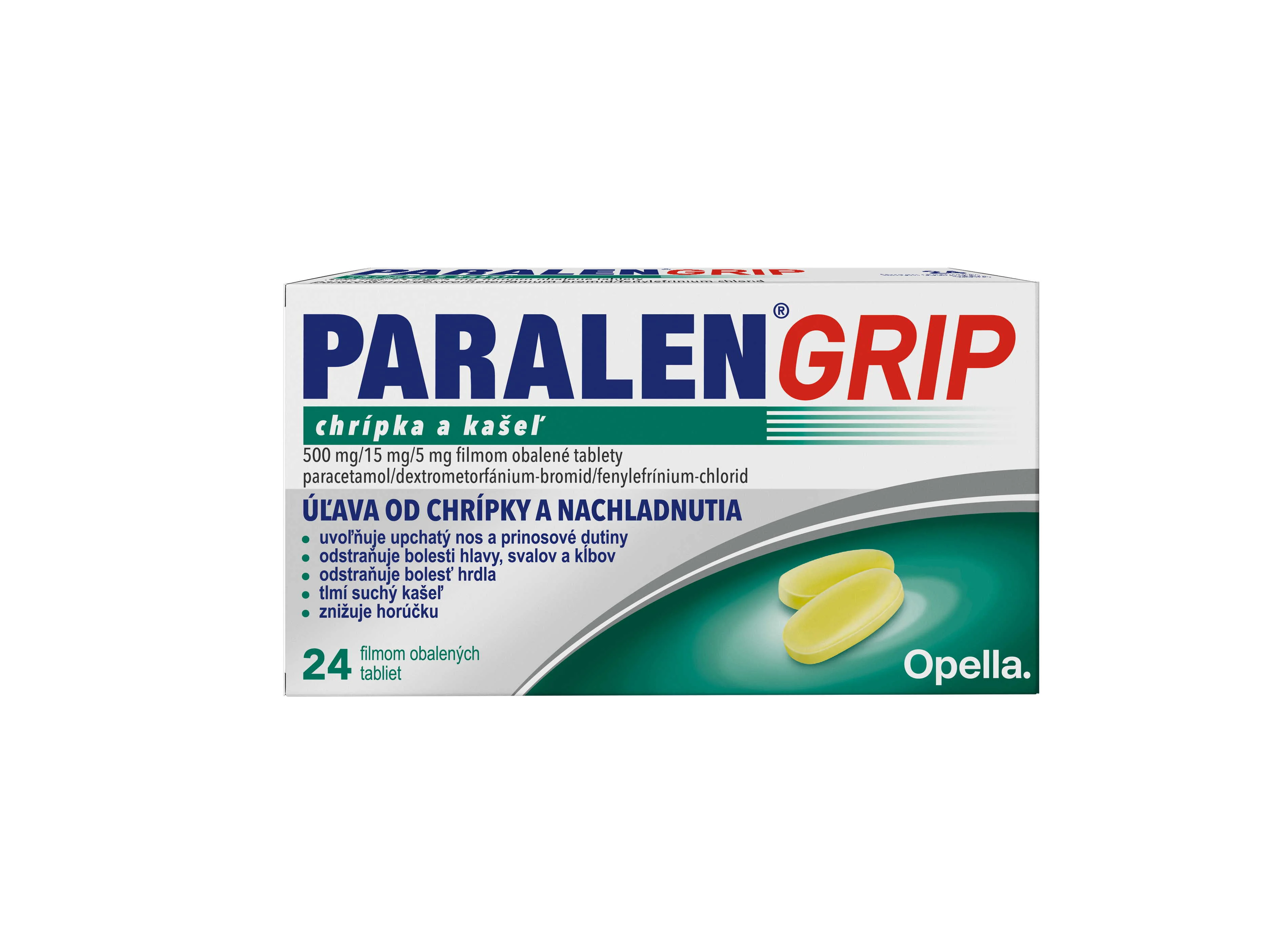 Paralen Grip Chrípka a kašeľ 24 tbl