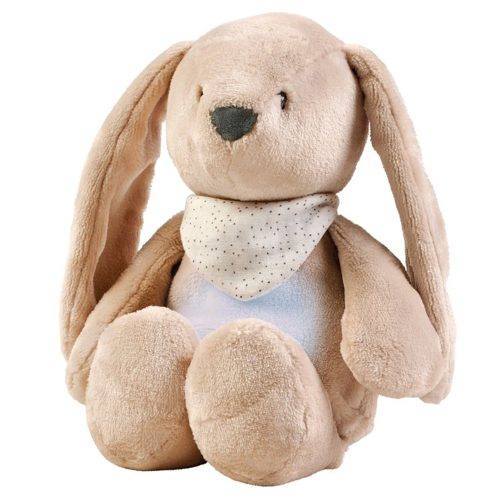 Uspávačik plyšový hudobný so svetielkom a senzorom plaču 4v1 Sleepy Bunny Beige 0m+