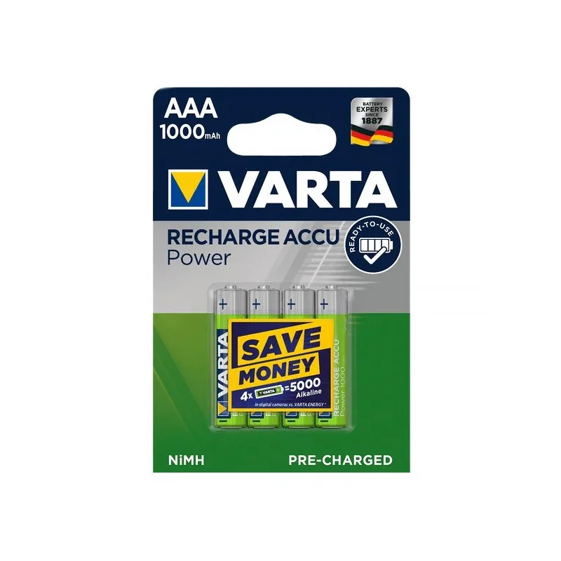 Batéria VARTA RC03 1000mAh Ni-Mh 4blister HR03/4 5703/4
