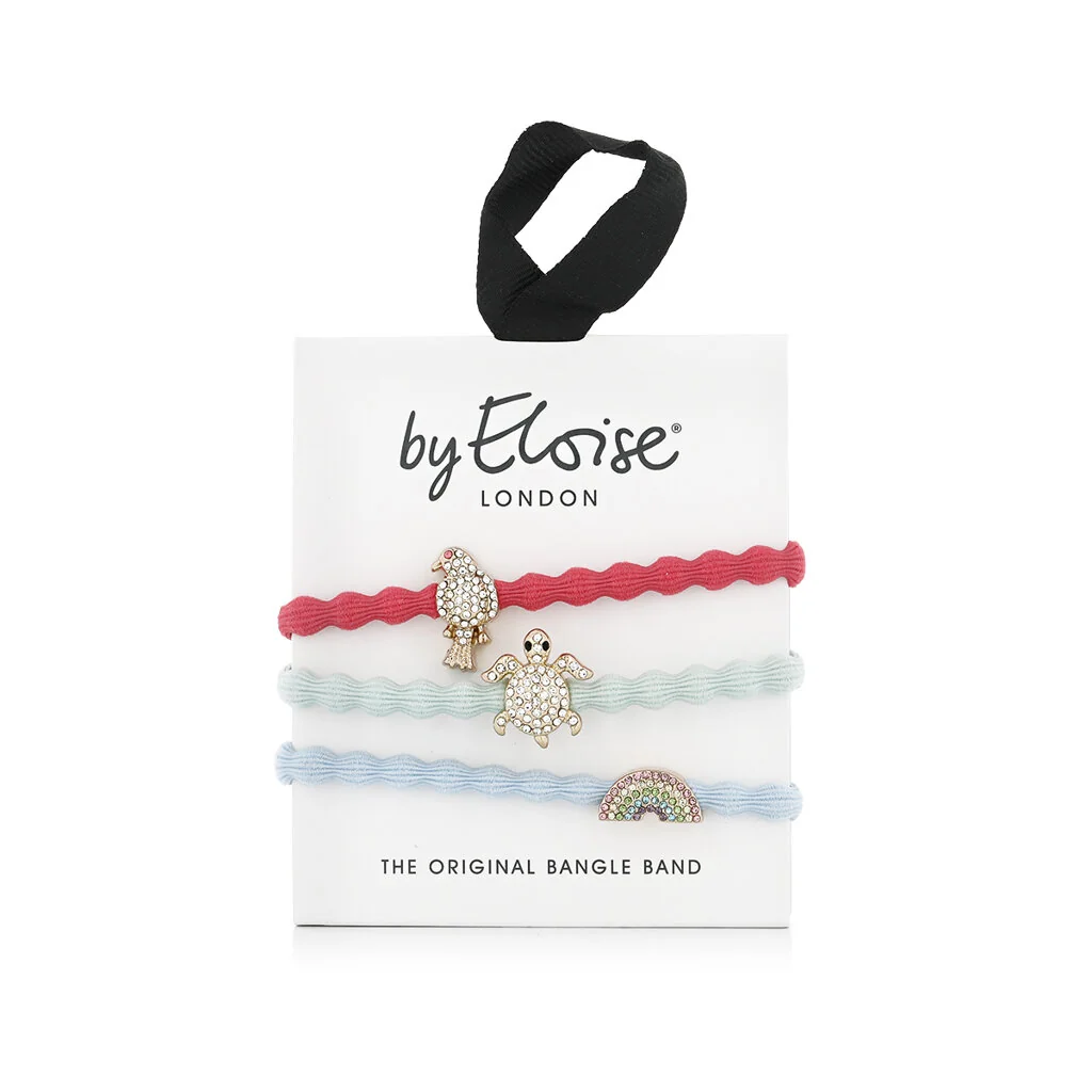By Eloise London Turtle Island Set darčeková sada gumičiek do vlasov