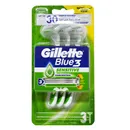 Gillette Blue3 Sensitive Pánsky Jednorazový Holiaci Strojček