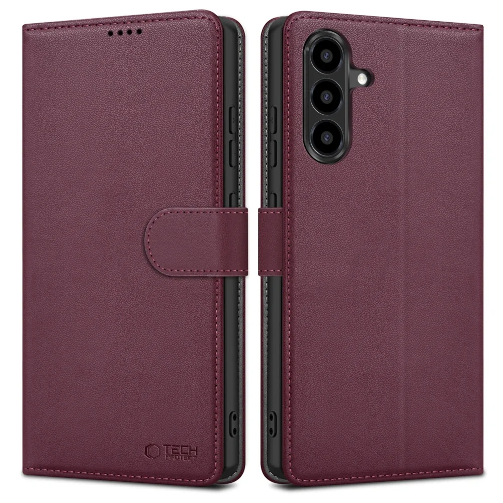Tech-Protect Wallet knižkové puzdro na Samsung Galaxy A26 5G / A17 4G / 5G, bordové / 5G, bordové