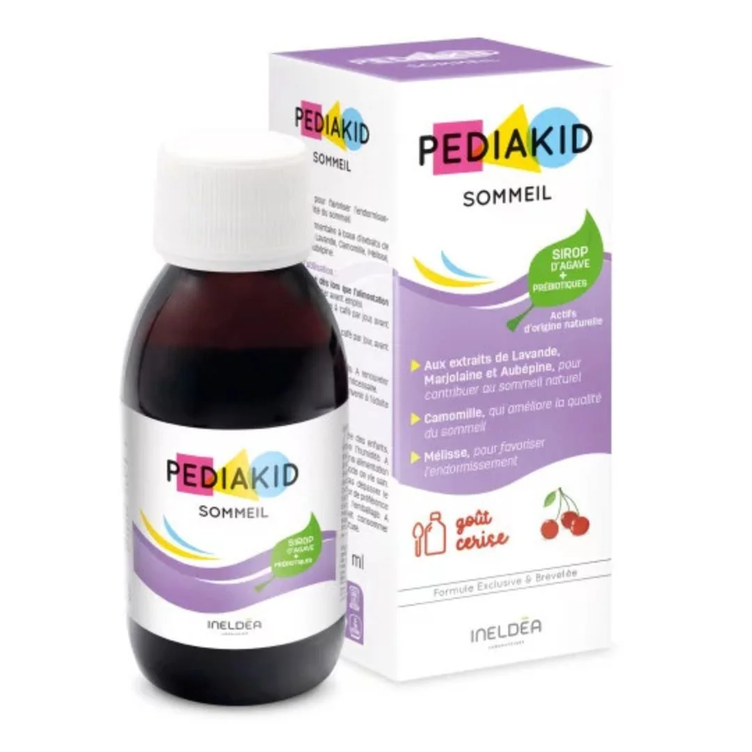 Pediakid Pokojný spánok – prírodný sirup pre deti čerešňová príchuť, 125 ml