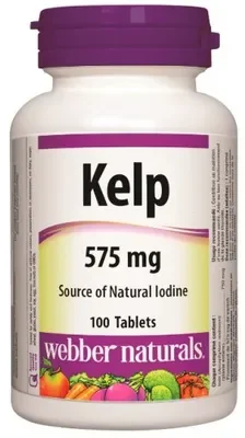 WEBBER NATURALS Kelp 750 mcg 1×100 tbl, výživový doplnok
