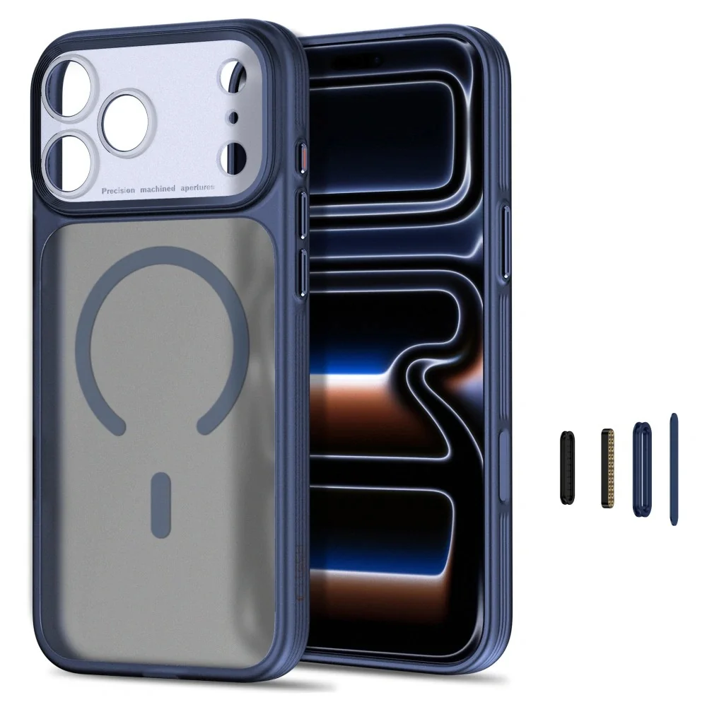 Tech-Protect MagPrime MagSafe CC kryt na iPhone 17 Pro / 18 Pro, tmavomodrý