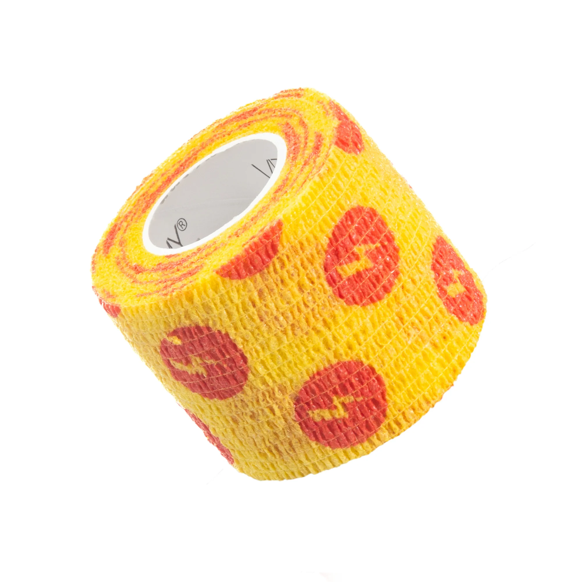 VITAMMY Autoband samolepiaca bandáž žltá s potlačou blesku 5 cm x 450 cm