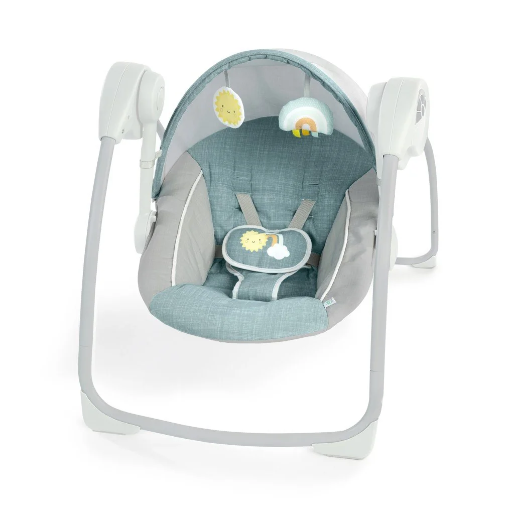 Hojdačka s melódiou Sun Valley™ Teal 0m+ do 9kg