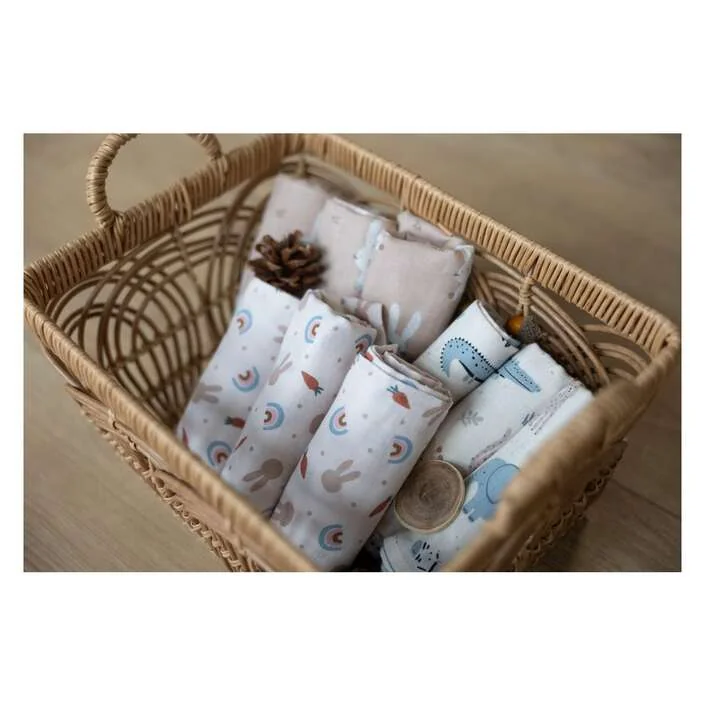 Set plienok TETRA 80x80cm FreeON - béžové zajačiky (3ks)