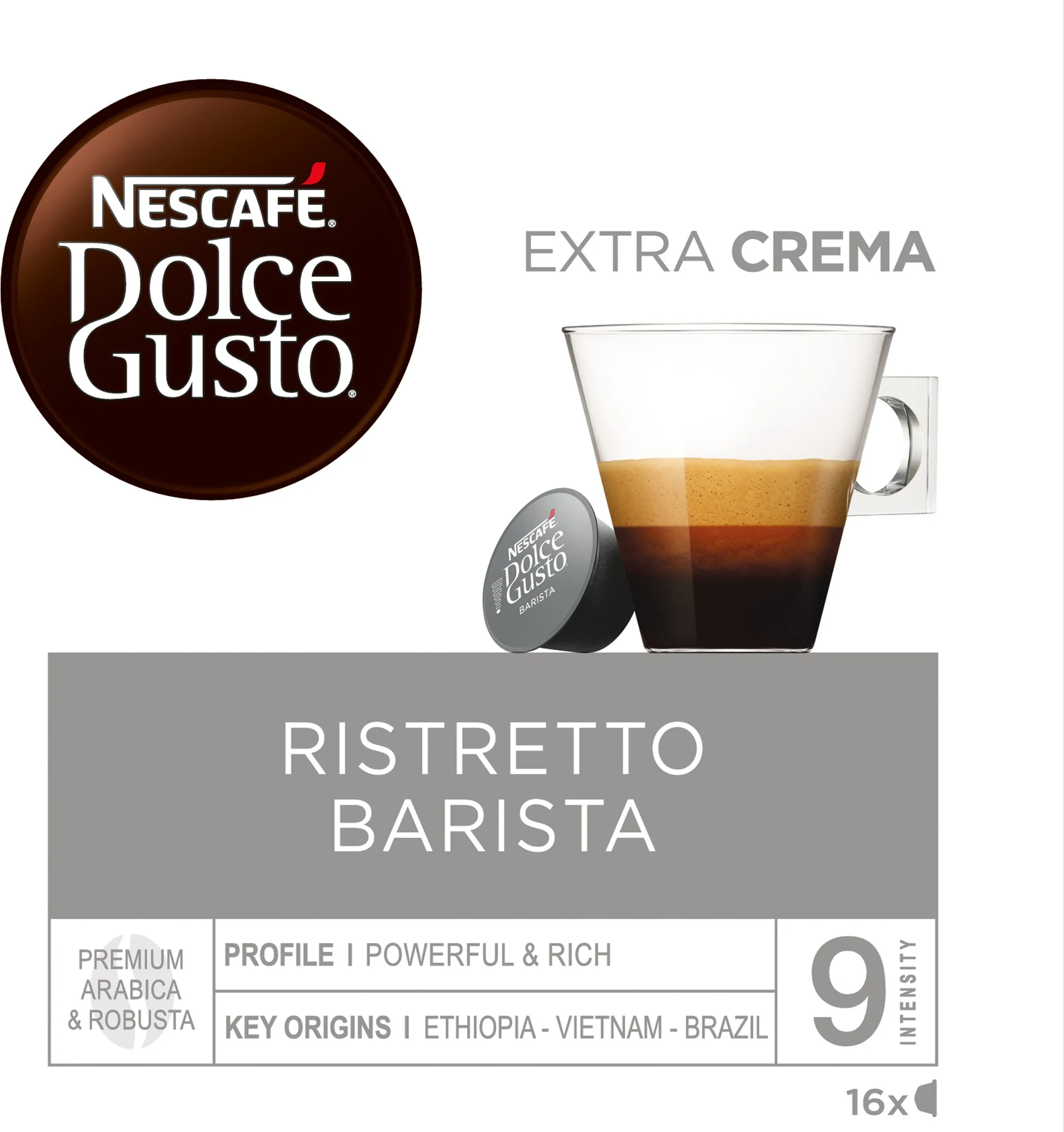 Nescafé Dolce Gusto Ristretto Barista 1×16 ks, kávové kapsuly